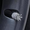4 ks Bling Čepičky ventilků pneumatik Diamantová korunka Čepičky kol Kamínková hlína ABS Ventily pneumatik automobilů Dřík ventilku pneumatiky Čepičky vzduchových ventilků Vzduchotěsný kryt