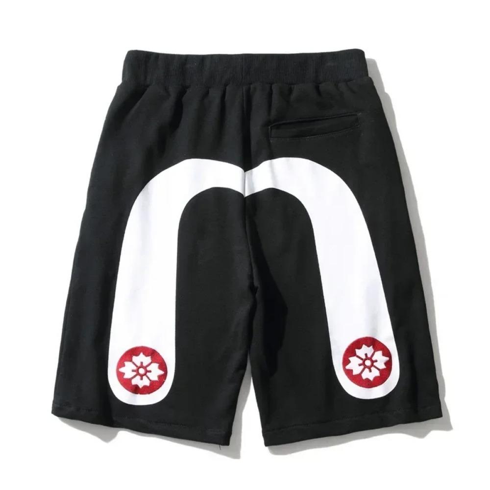 

RogueWave Мужские джинсовые шорты Черные Хип-хоп джинсы Брюки Сакура Дракон Тотем Потертые На молнии шорты S золотой