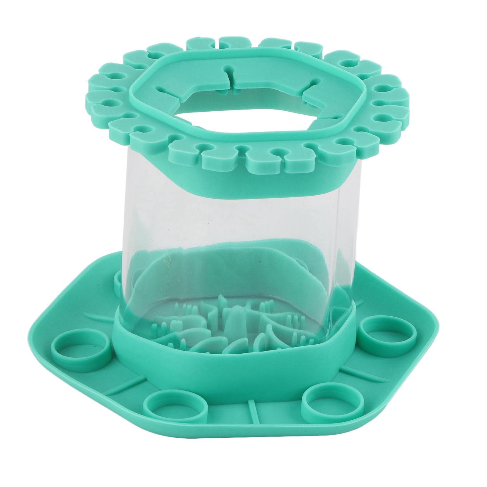 

Очиститель для кистей для макияжа Круглый съемный очиститель для кистей Многофункциональный очиститель для кистей зелёный