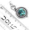 925 Sterling Silver Pendant Women Gemstone Handmade Jewelry Christmas Gift Blue Green Purple Copper Turquoise Pearl Lapis Mother Of Pearl Victorian