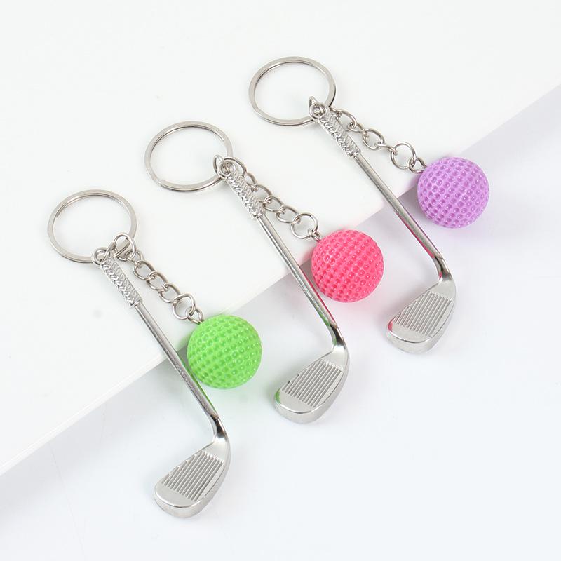 Creative Golf Ball Keychain Pendant: Simulated Golf Souvenir & Promotional Gift