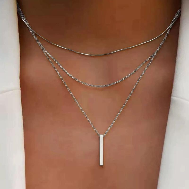 Chic Meerdere Lagen Lange Metalen Kwastjes Ketting Ketting
