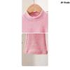 Girls Spring Autumn Winter Casual T-shirt Set Flared Pants Asymmetric High Neck Ribbed Brushed Top and Trousers Outfit