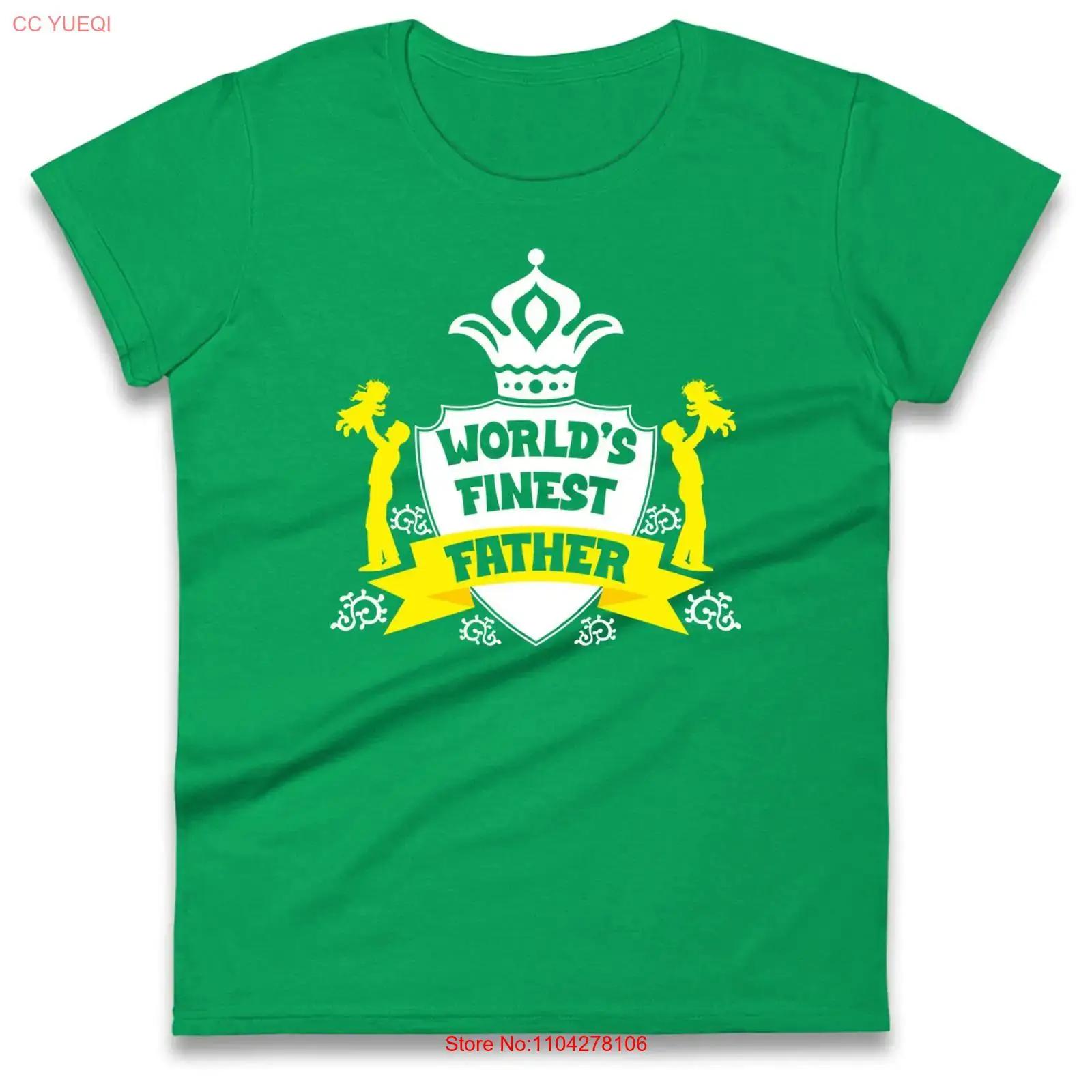 World s Finest Father Ladies T Shirt King Crown Fathers Day Women Dad vintage Washed streetwear Breathable Stretched fashion S разноцветный