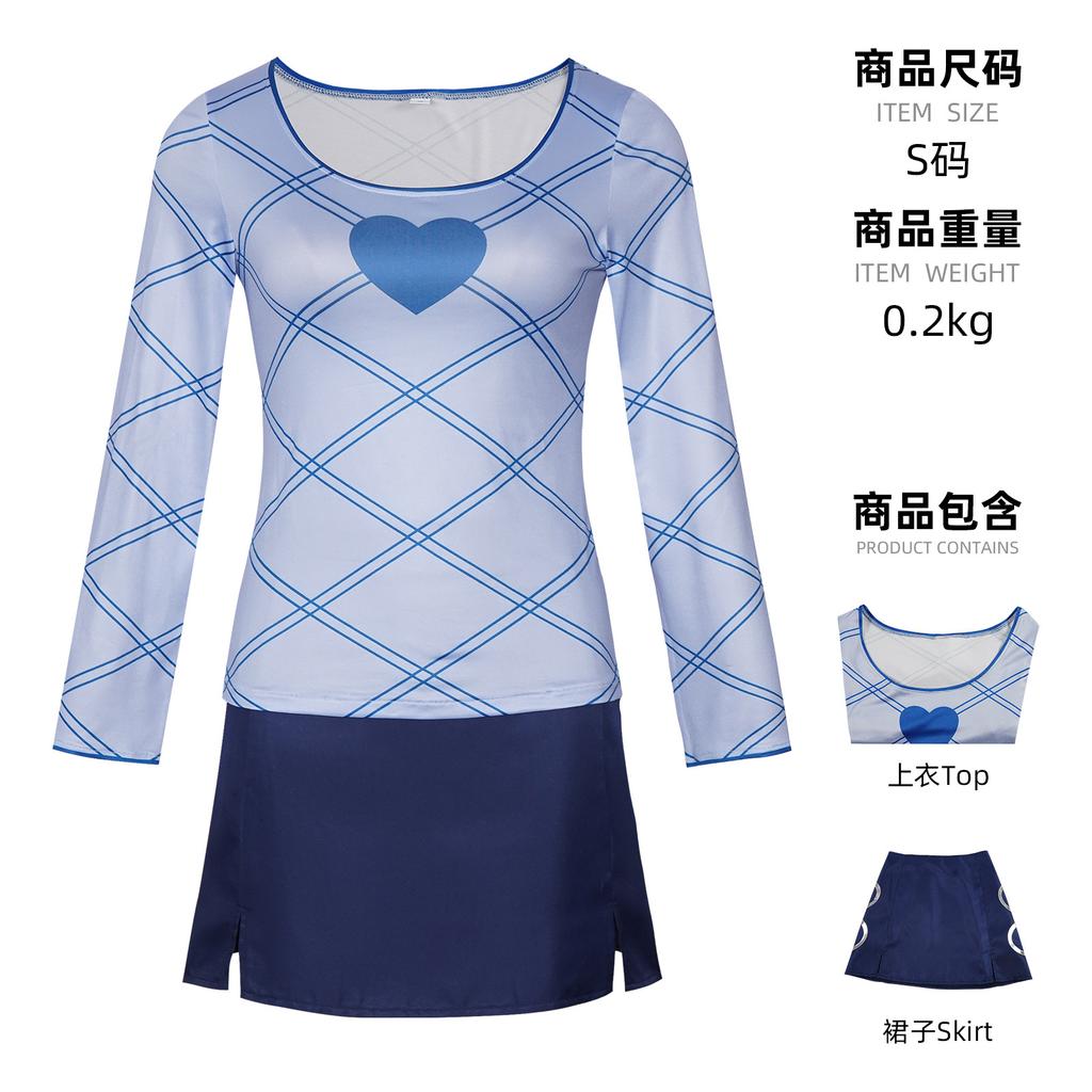 One Piece Live Action Season 2 Cosplay Nami Blue Long & Short Sleeve Costume