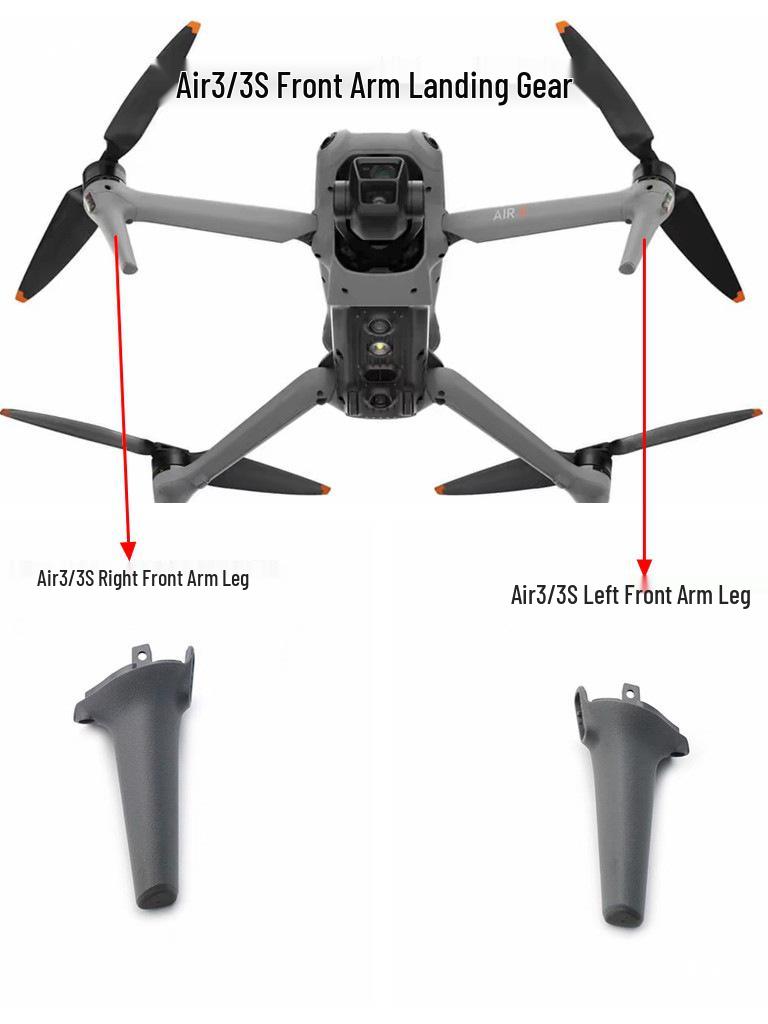 DJI Air 3 Front/Rear Arm Landing Gear & Pivot Light Cover