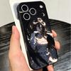 Albedo O-Overlords Anime Soft Phone Case for iPhone 16 16E 17 Air 15 Pro Max 14 Plus 13 Mini 11 12 7 Black Cover Back Shell