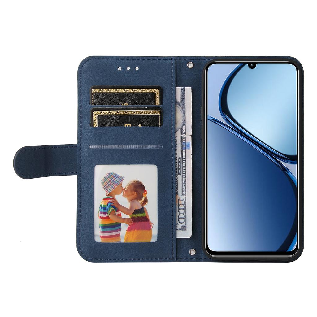 For Realme Note 60x 4G/C63 4G/C61 4G/Note 60 Leather Wallet Cases Skin Touch Phone Cover Stand with Strap