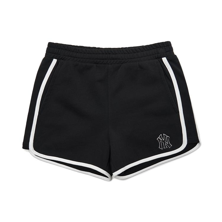 

New MLB Base Logo Casual Shorts Women s Black 3FSPB0423-50BKS XS