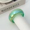 Transparent Colorful Resin Bangles Punk Hip Hop Chunky Bangles New Laser Bracelets  Women Jewelry