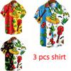Vintage Fashion Men's Shirt Mexican Style 3D Printing Shirt Hawaiian Beach Vacation Clothing Men's Street Style Shirt Daily Men's and Women's Shirt