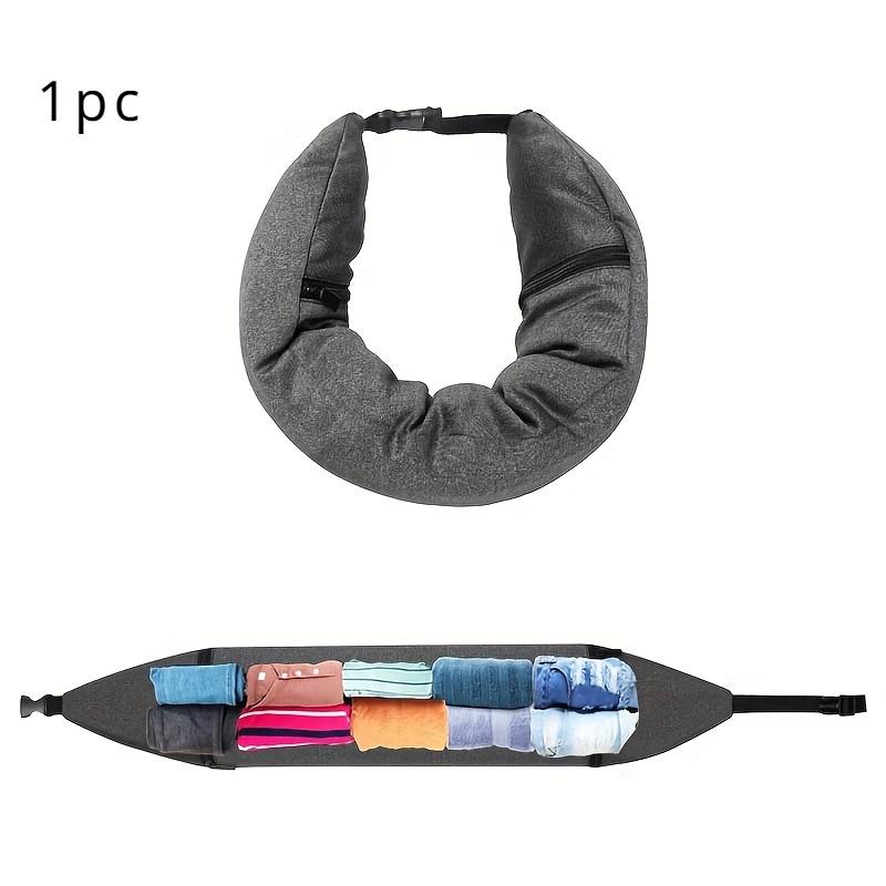 1pc Travel Neck Pillow with Clothes, 3-in-1 Neck Travel Pillow, Avoid Additional Baggage Charges, Travel Necessities