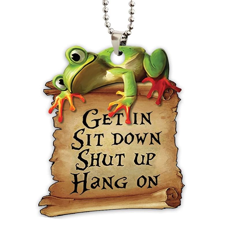 Dolphin Car Rearview Mirror Accessory Christmas Tree Decoration Hanging Ornament Home Decor Gift Acrylic Material