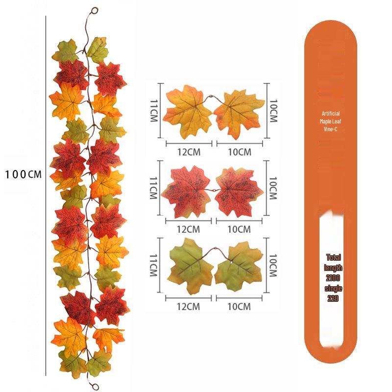 Skladem Podzimní a Halloweenská dekorace z javorových listů pro Vánoce a Den díkůvzdání