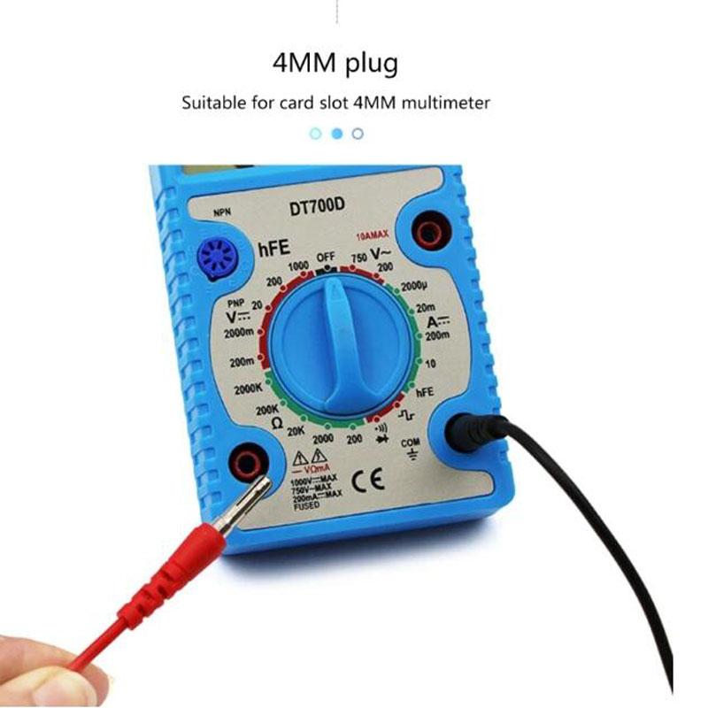 Silicone wire Universal Probe Test Leads Pin for Digital Multimeter Needle Tip Multi Meter Tester Probe