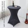 Cocktail Spandex Stretch Elastics Table Cover Square Corner Tablecloth Top Bars Table Cloth for Wedding Banquets