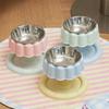 Elevated Stainless Steel Cats Feeding Bowl with Antislip Base Detachable for Comfortable Necks Support and Easy Cleaning