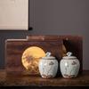 Ceramic tea cans, Ge kiln double cans, storage jars, black tea, Pu'er, Tieguanyin, green tea, tea packaging gift set