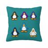 Club Penguin Standardtanz Klassisches quadratisches Kissenbezug Kissenhülle Kissenbezug Überwurf-Kissenbezug für Zuhause Schlafzimmer Auto