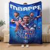 Mbappé Personalisierte Decke Geschenk Anpassbare Decke Weich & Gemütlich Vielseitig für Wohnzimmer Bett Büro Wohnzimmer Vier Jahreszeiten Universell