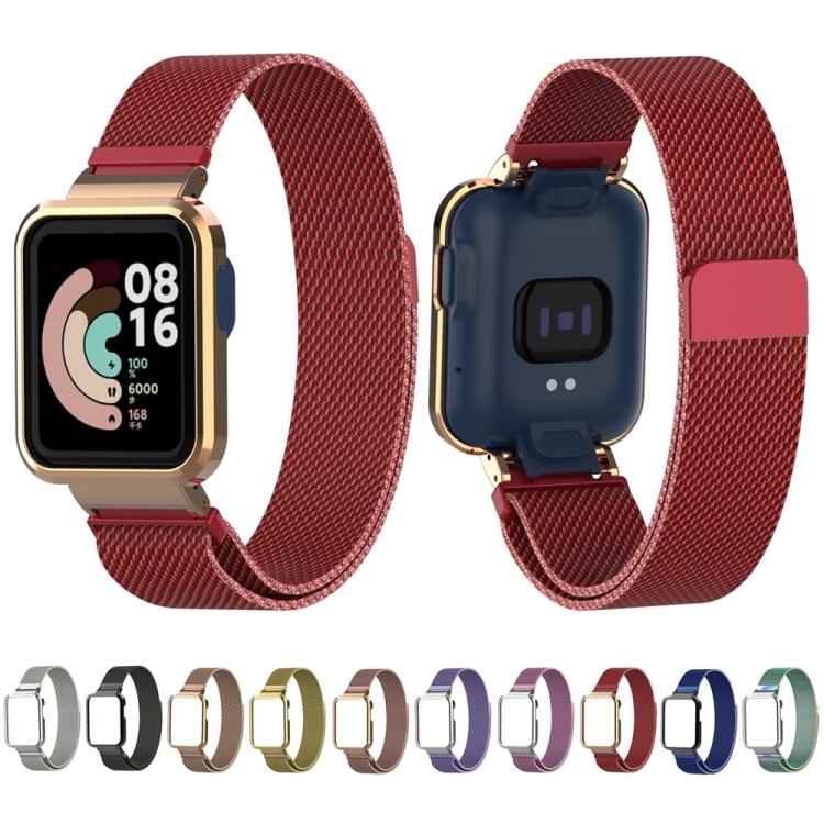 For Xiaomi Mi Watch Lite / Redmi Watch Milanese Magnetic Metal Watchband