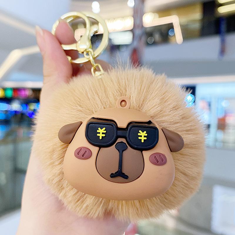 Plush Keychain Cute Hairball Exquisite Hairball Doll Key Chain Ring Schoolbag Pendant