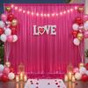 1.5x3m Sequins Backdrop Curtains Movable Decor Free for Birthday Party Prom Wedding Anniversary Shimmer Background Photo Drapes