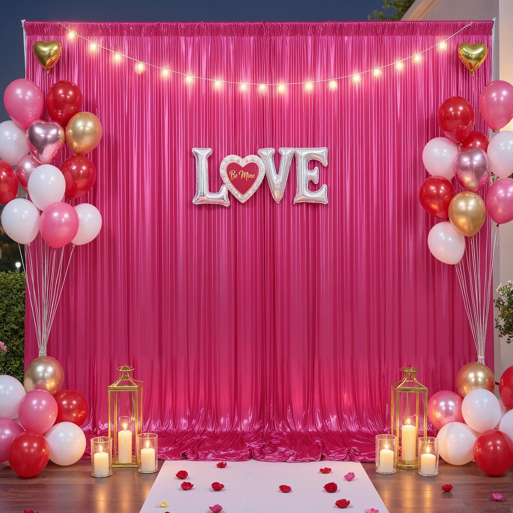 1.5x3m Sequins Backdrop Curtains Movable Decor Free for Birthday Party Prom Wedding Anniversary Shimmer Background Photo Drapes