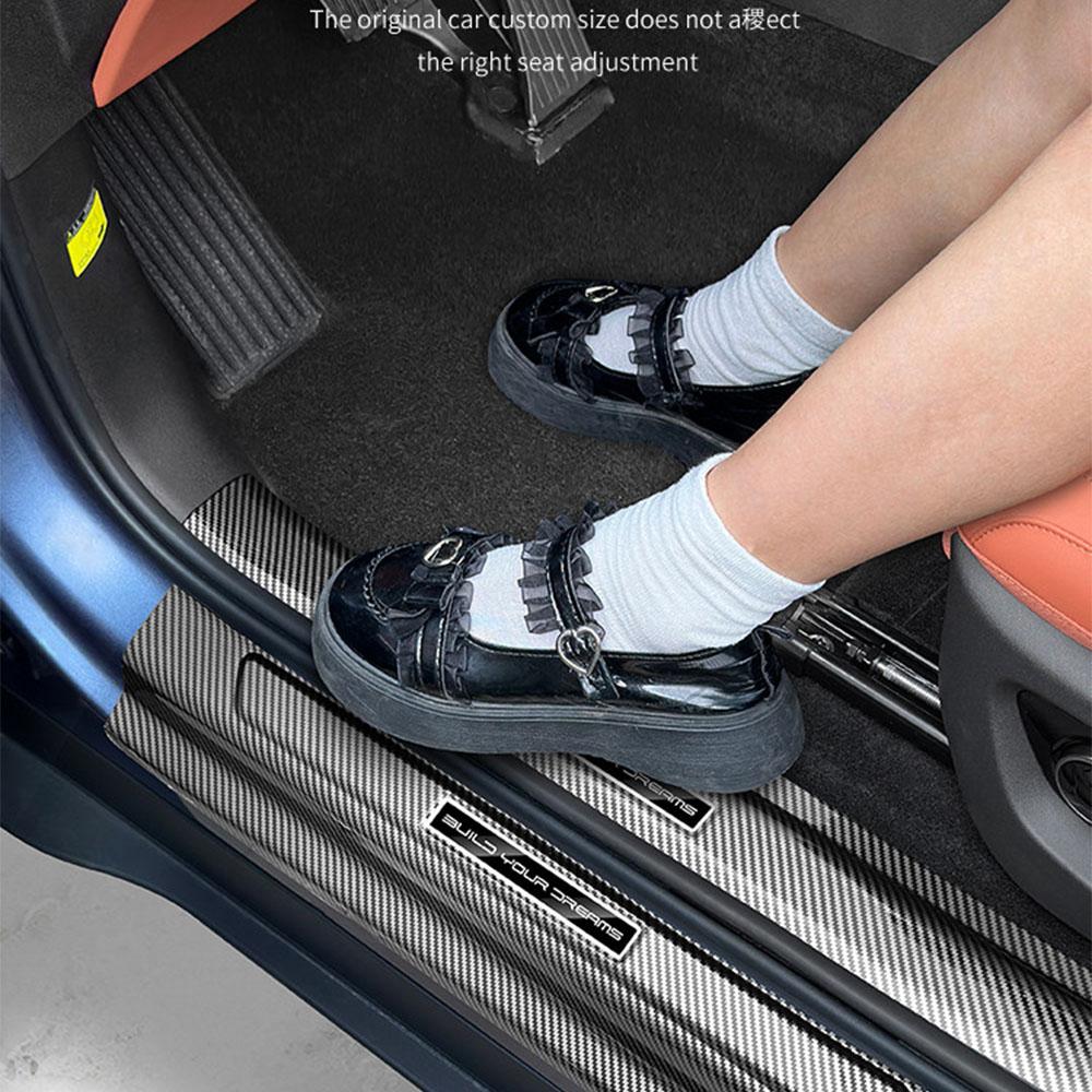 For BYD Sea Lion 07 EV Threshold Strip Refitted Carbon Fiber Threshold Rear Guard Flat Noodles Decorative Welcome Pedal