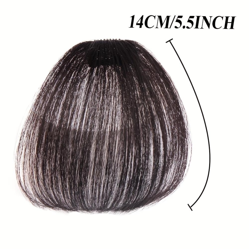 Bybrana Air Fringes Dark Brown Fringes Natural Short Synthetic Hair Wig