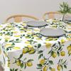 STYLE Decor Tablecloth, 100% Cotton, Stylish Rectangular, Nordic Style, 120x150cm, Standard, Lemon Yellow, Fruit Pattern, W4701800