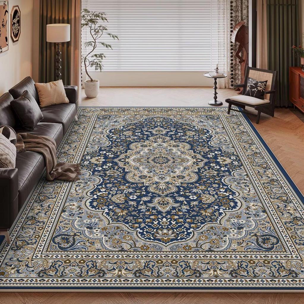 European High-end Luxury Carpet Living Room Sofa Rug Home Decoration Large Bedroom Vintage Persian Rug Non-slip Coffee Table Mat