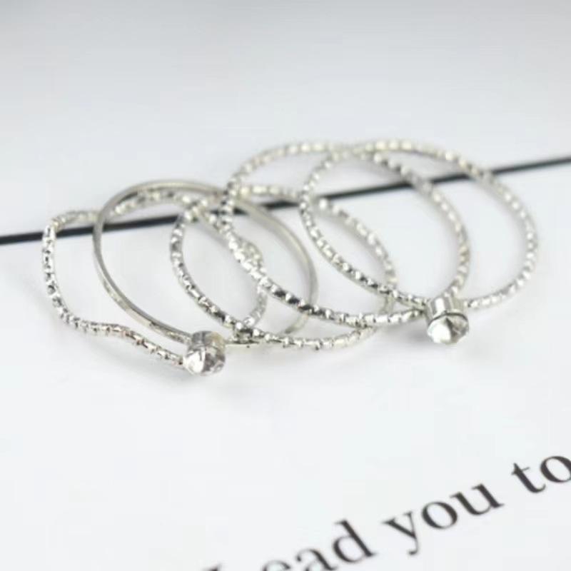 Super Immortal Butterfly Four-Piece Ring Female Personality Index Finger Ring Cold Wind Niche Design Ring
