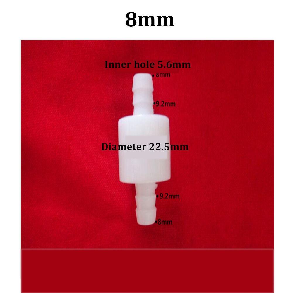Check Valve 1 Way Non-return Valve Equal Ends 4/6/8/10/12mm For Water Petrol Diesel Oils And Other Fluids Plastic Transparent