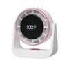 Rechargeable Wall-Mounted Desktop Fan with LED Display for Dorm, Office, Home, and Kitchen
