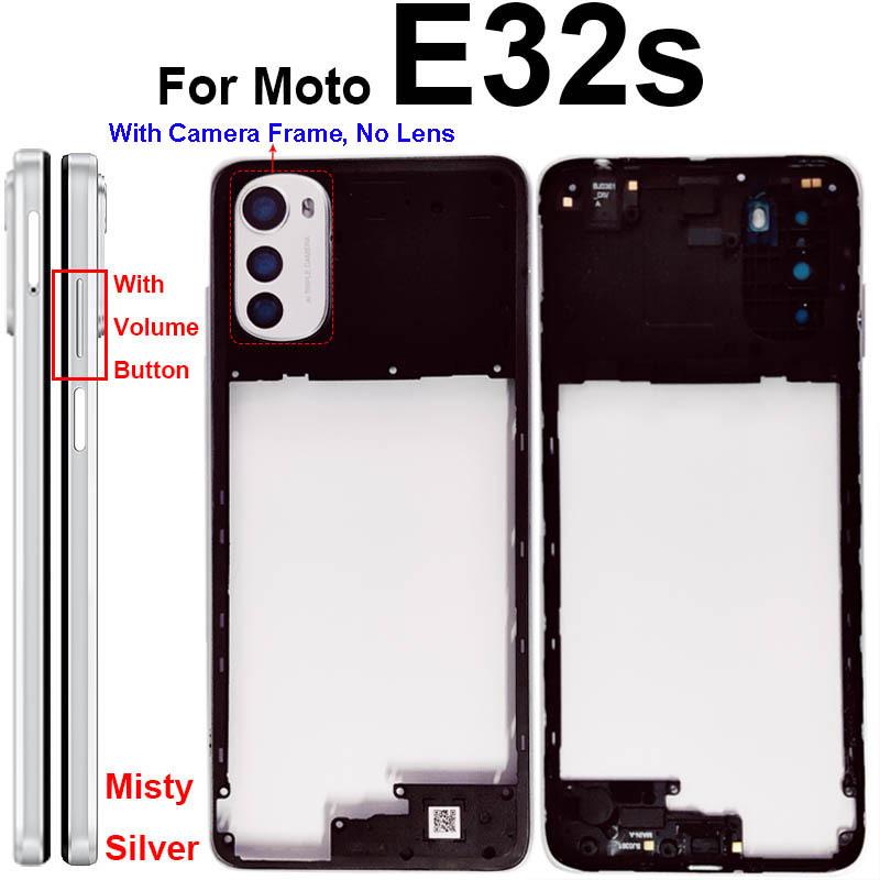Middle Frame Cover For Motorola MOTO E22 E22i E32 E32S Middle Housing with Lens Frame Parts