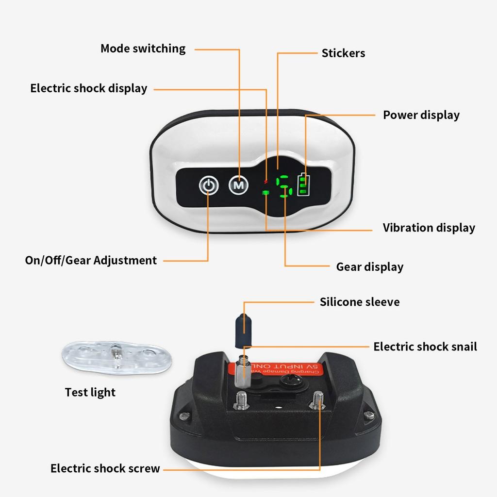 Anti-Barking Device Ip67 Waterproof Dog Training Device Vibration Anti-Barking Device Anti-Barking Electronic Collar