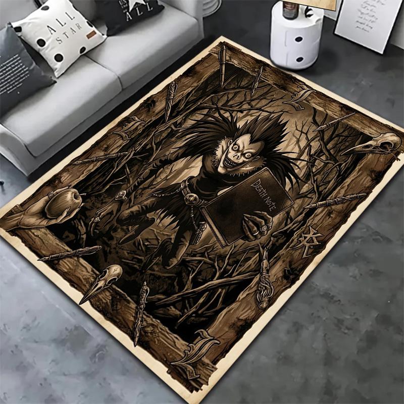 Death Note Carpet Rug For Living Room Bedroom Home Sofa Decoration Kids Play Nonslip Floor Mat