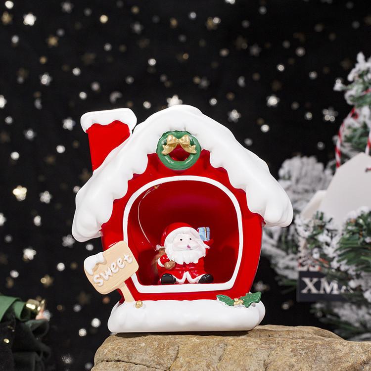 

Two Style Night Lamp Battery Powered Compact Cartoon Cute Santa Shaped Claus Smile