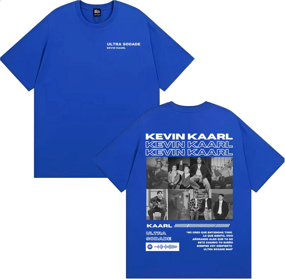 Rapper Kevin Kaarl Ultra Sodade Tour 2025 Cover T Shirt Unisex Women Fashion Gothic Retro Tshirts Cotton Comfort Oversized T Shirt