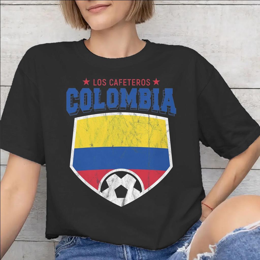 Colombia Flag Merch Unisex T Shirt Cotton Tee Graphic Print Tshirt Clothes