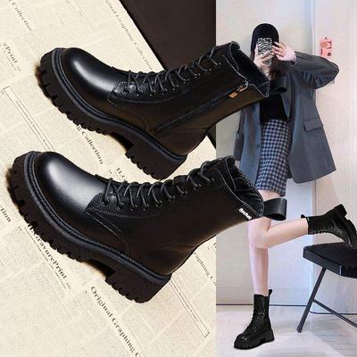 Martin Boots Women's British Style 2025 New Thin Boots Women's Shoes Spring and Autumn Versatile Platform Motorcycle Short Boots
