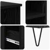 Highboard in Black Oak Look 40 x 36 x 110 cm Particleboard