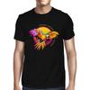 1Tee Mens Parrott Tropical Geometric T-Shirt
