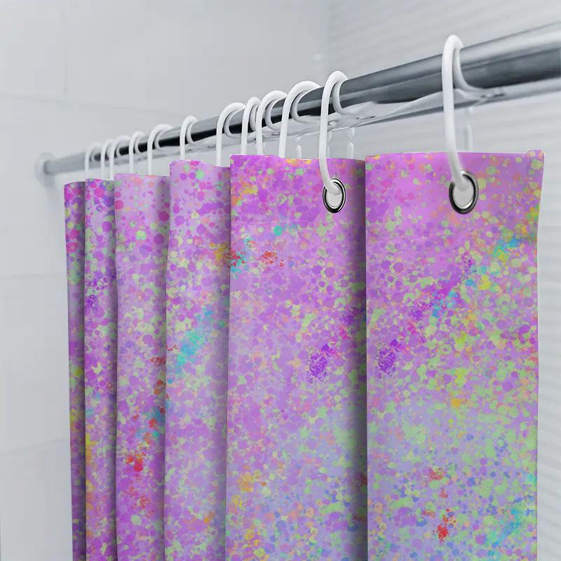 Pink Gold White Shower Curtain Bathroom Decor Waterproof Rain Drop Shampoo Bath Shower Room Decoration With Multiple Colors