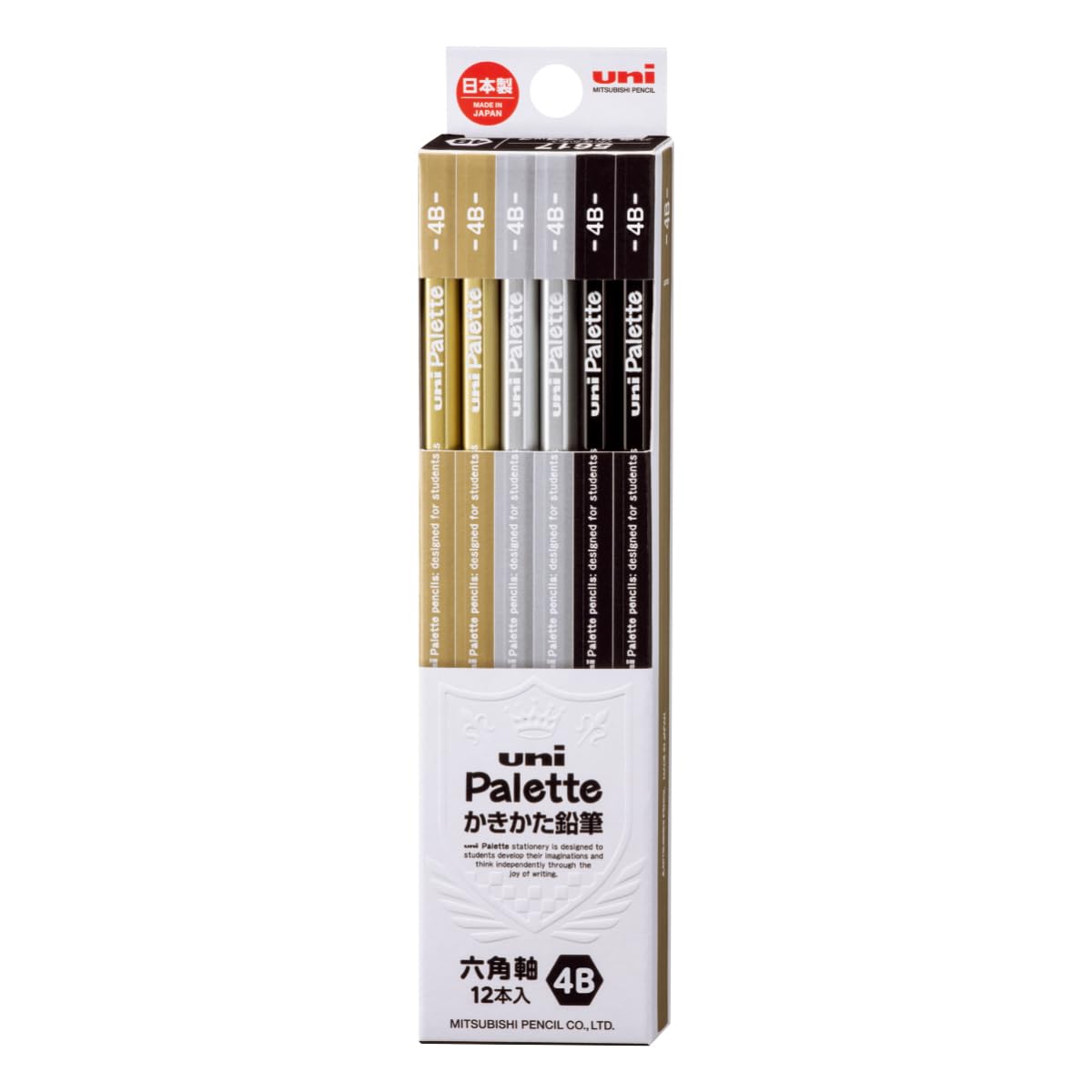 

Mitsubishi Pencil Drawing Pencil Uni Palette 4B Drawing Black 1 Dozen K56174B