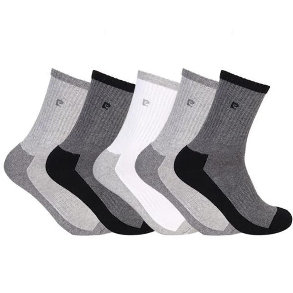 (Pierre Cardin) Men's Sports Pile Socks Two-Tone Pile Long-Clotted Color 5 Pairs