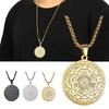 Mystical Christian Faith Pendant Necklace Stainless Steel Sturdy Chain Religious Jewelry For Men Women Spiritual Gift