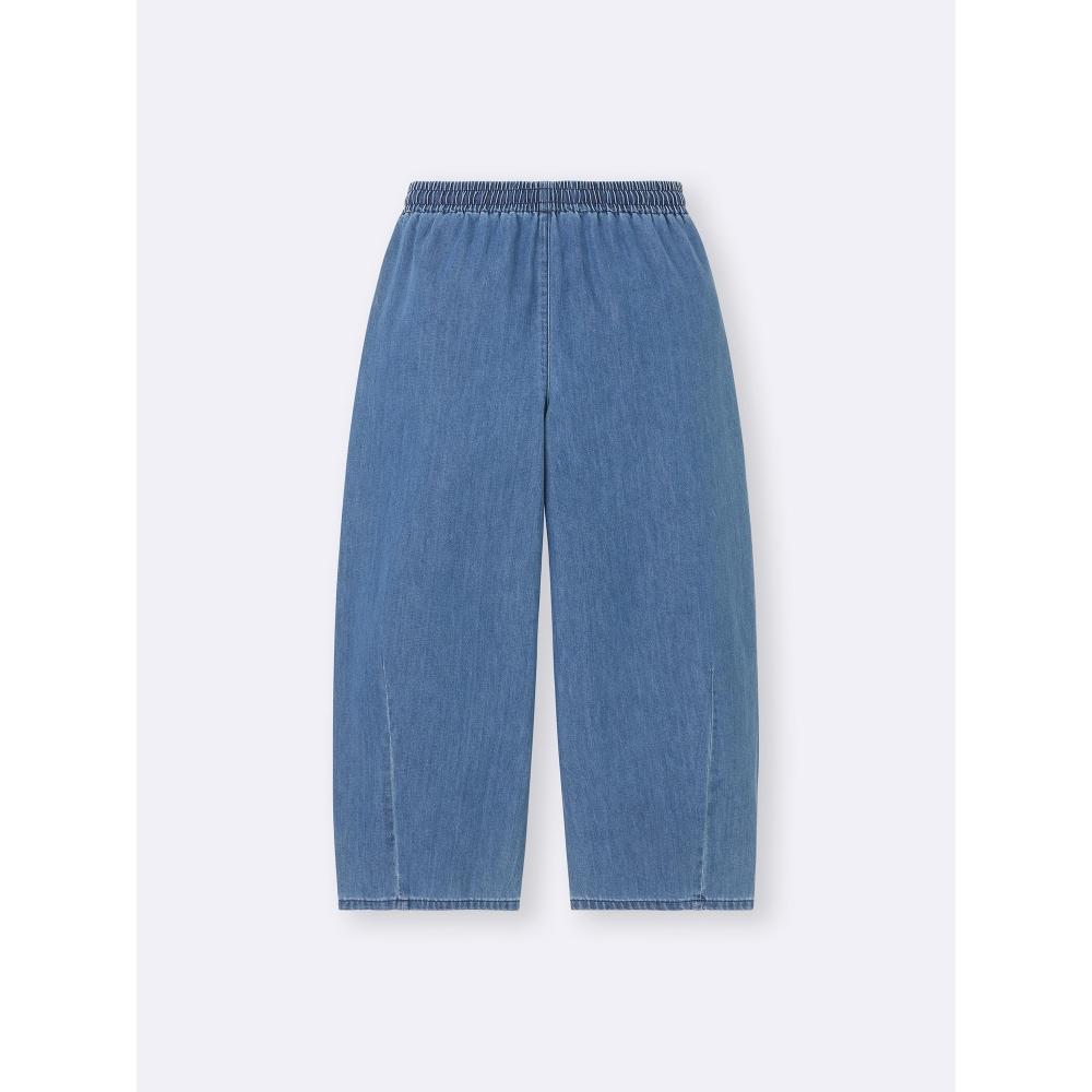 Gu By Uniqlo Light Denim Barrel Ankle Pants