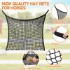 Large Capacity Horse Stover Net Set Of 2 Strong Feeding Bags For Farm Animals With Safety Eating Design for Barns